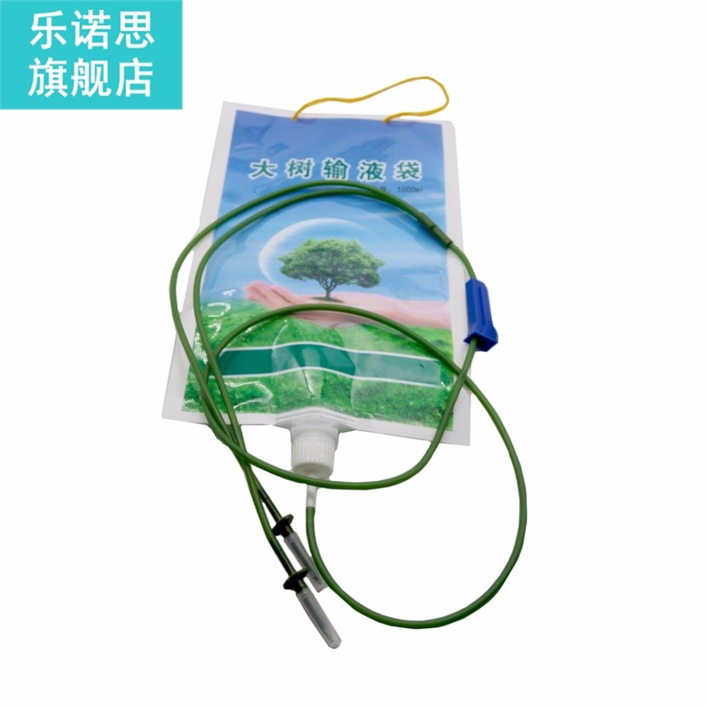 5 pcs 1000ML Plastic tree Infusion Bag Plant Flowers transpl - 实物图
