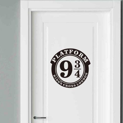 Wall Sticker Background Wall Decals Mural Removable 9 and 3/