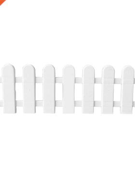 1Pc 50x13cm Whte Plastc Tree Fence Courtyard ndoor Garden