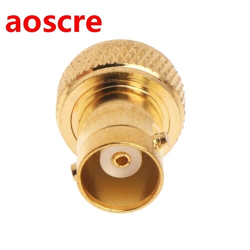 Straight Gold Plated BNC Female Jack to SMA Female RF Coaxia