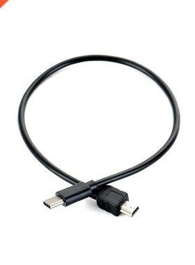 1Pcs 30cm USB Type C 3.1 Male To Mini USB 5 Pin B Male Plug