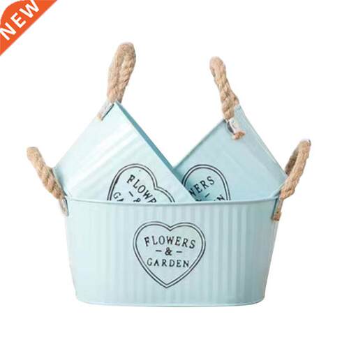 Flower Pot Metal Barrel Wedding Table Centerpiece Home Garde