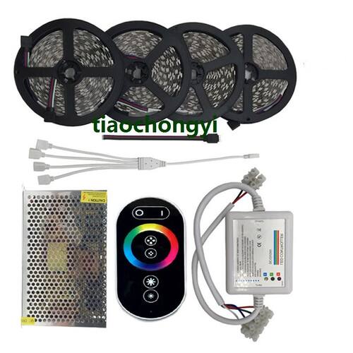 10-20M 5050 RGB LED Strip lights DC12V+RF Touch controller+p