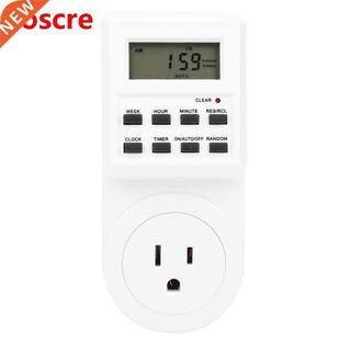 Electrical Time Control Switch Plug-in Timer Socket LCD Disp