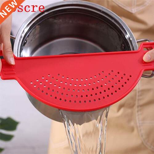 Kitchen Accessories Plastic Drain Basket Wash Rice Filter Le