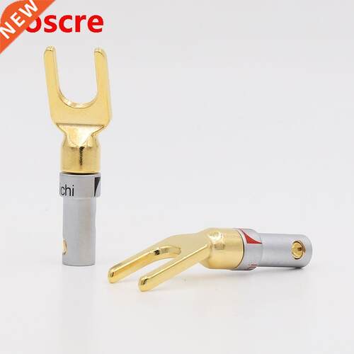 8 PCS SY1514 Nakamch gold plated Spade Fork Solderless Sp