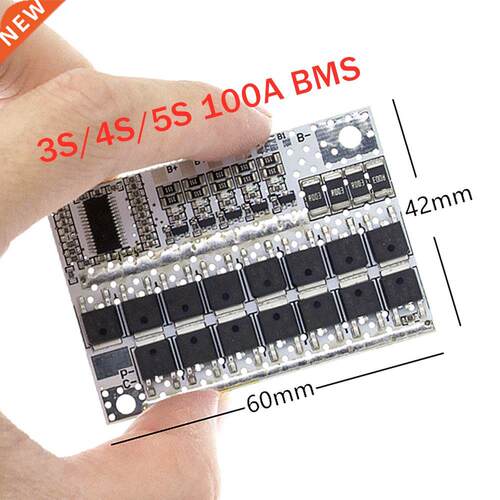 100A 5S 4S 3S BMS LMO/LiFePO4 LiFe Battery Protection Circui