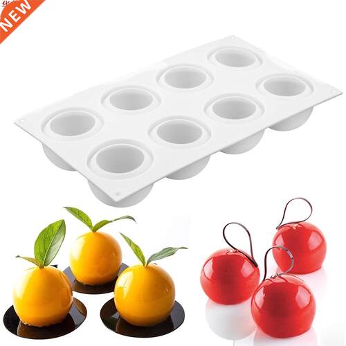 8 Hole Baking DIY Fondant Cake Silicone Mold Candy Chocolate