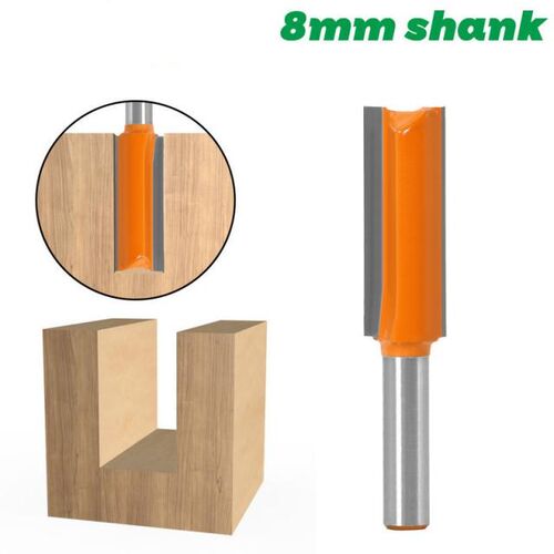 1PCS 8MM ShankThe diameter of 14mm Double Flute Straight Bit