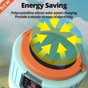 800W Solar LED Camping Light USB Recharable Bulb For Outdo