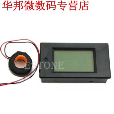 AC 100A LCD Volt Watt Power Meter Ammeter Voltmeter 110V 220