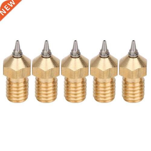 5pcs Printer Nozzle Removable Extruder Brass Nozzle Brass Ho