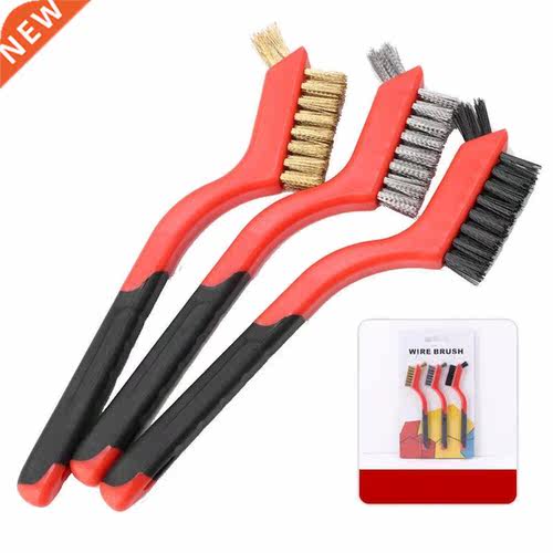 3Pcs Wire rush Set Stainless Steel Copper Wire with Curved