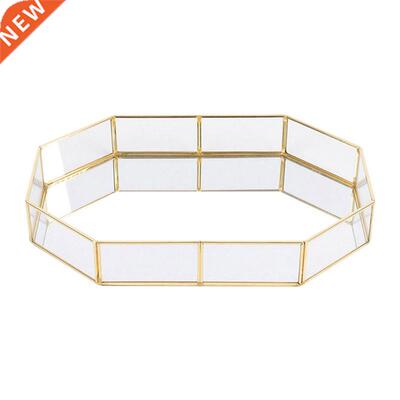 Nordic Style Glass Copper Geometry Storage Baskets Box Simpl