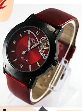 Ladies Bow Rhinestone Wrist Watch Alloy Luxury Quartz Analo