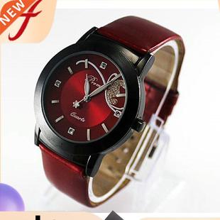 Ladies Bow Rhinestone Wrist Watch Alloy Luxury Quartz Analo