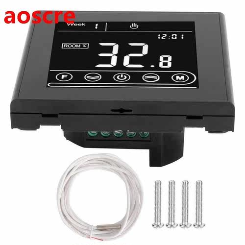 Electric Heating Thermostat with LCD Touch Screen for APP/ V