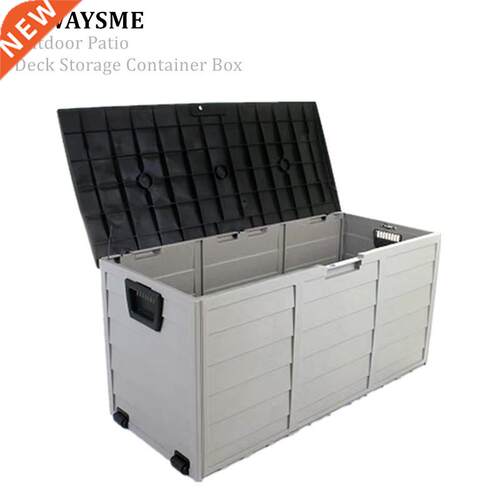 ALWAYE 112X48X54CM Deck Box Indoor/Outdoor Storage Container