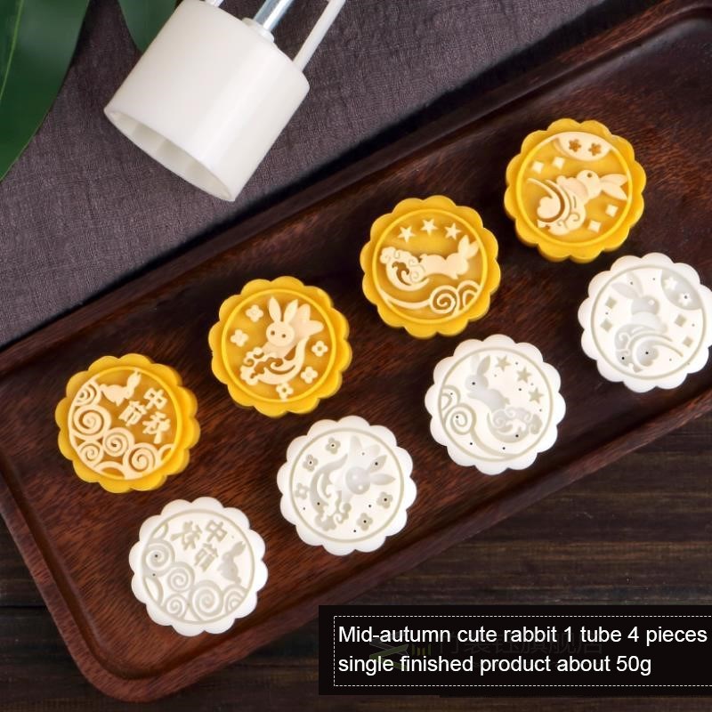 Mid-Autumn Festival Flower Mooncake Mold Mould Hand Pressure