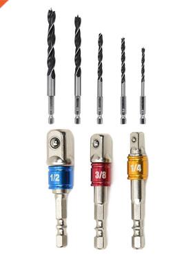 2 Set Accessories:1 Set HSS 1/4 inch Hex Shank Brad Point Tw