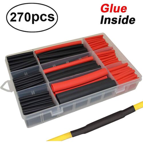 270 Pcs Insulated Sheath Protective Cable Sleeve DIY Heat Sh
