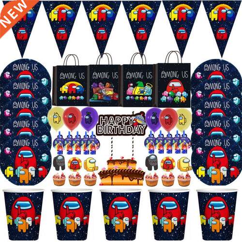 Among Us Boys Birthday Party Decorations Kids Gift Bag Pape