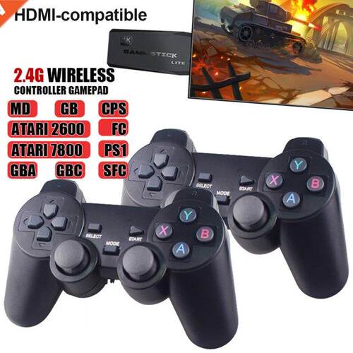 4K HD Video Game Console 64GB 10000 Games 40 Emulators Game