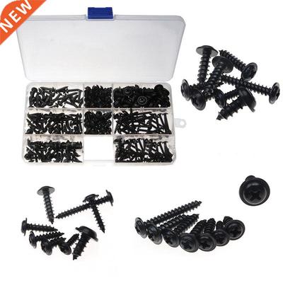 340PCS PWA Cross Self-Tapping Black Screw M3 M3.5 M4 M4.8 Ca