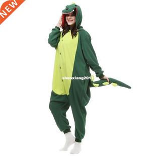 Polar Fleece Green Dinosaur Costume Cartoon Anil Onesie Pa