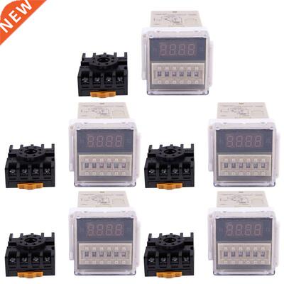 5X AC 220V 5A Progrmale Doule Delay Relay Device Tool DH