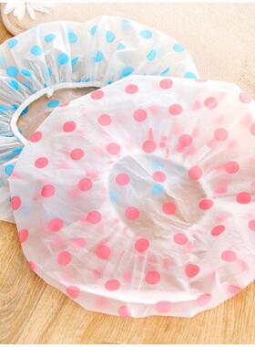 Women Cap Bathroom Cap 1pc Durable Polka Dot Print Shower Ca
