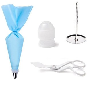 4Pcs/set Icing Piping Scissors Nail Safety Rose Decor Lifter