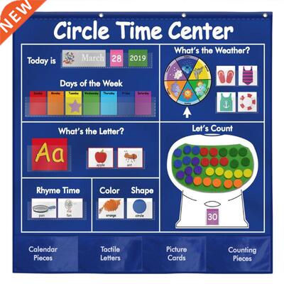 Calendar Weather Pocket Chart Set with Weather Spinning Dial