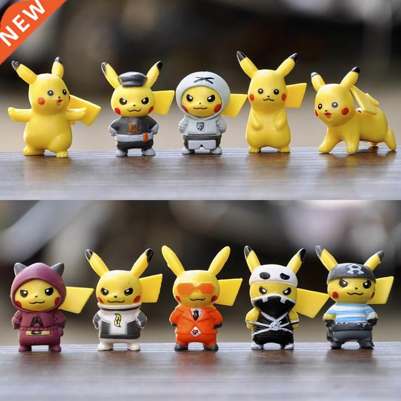 10pcs/sets cartoon movie Pokemon Action figure mini toys dol