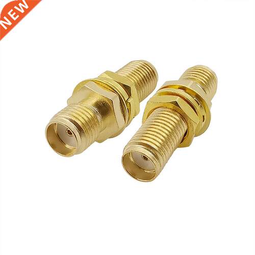 2Pcs SMA Female to SMA Female Bulkhead Panel Mount Connector