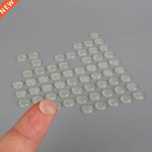 100pcs/sheet Adhesive Silicone Circle Feet Clear Anti Slip B