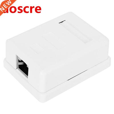 2pcs Network Box Desktop Information Junction Box RJ45-8P8C
