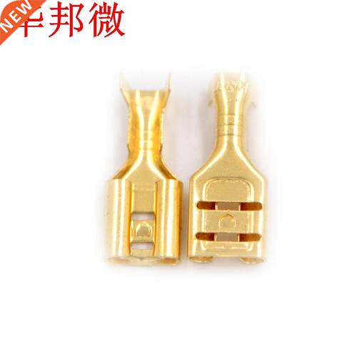 100 pcs femelle sertissa Terminal connecteur or laiton voi
