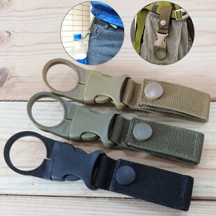 2pc Hiking Military Nylon Webbing Buckle Hook Water Bottle H