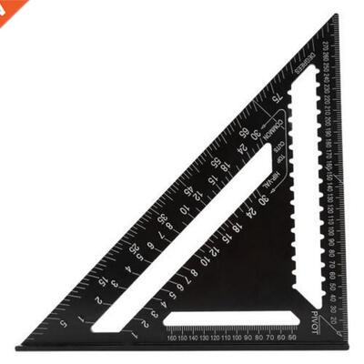7/12inch Aluminum Alloy Triangle Angle Ruler Squares for Woo