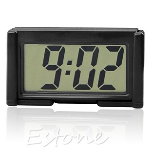 Interior Car Auto Desk Dashboard Digital Clock LCD Screen Se