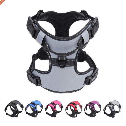 Dog Harness Vest No Pull Reflective Breathable Soft Collar W