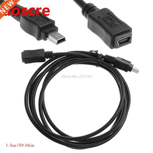 1Pcs Black Light Adapter Cable 5Feet/1.5m Mini USB B 5pin Ma