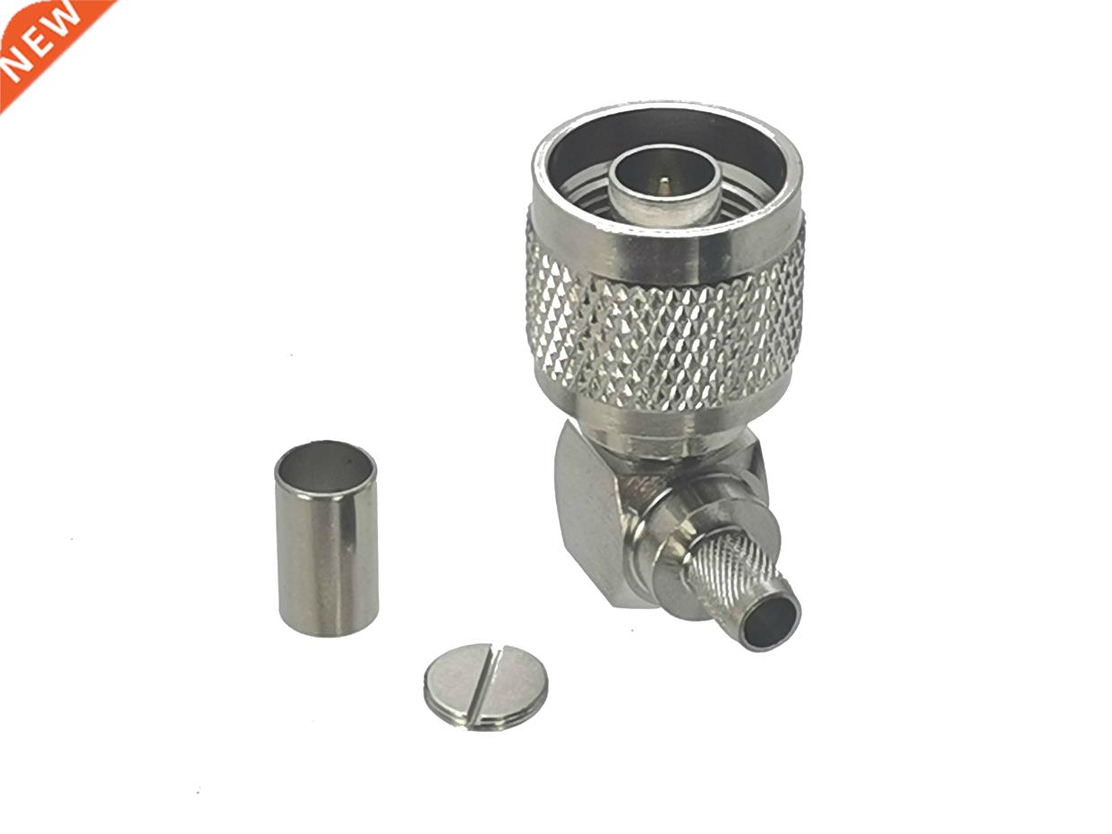 10Pcs Connector N Male Plug Right angle Crimp RG8X RG-8X LMR