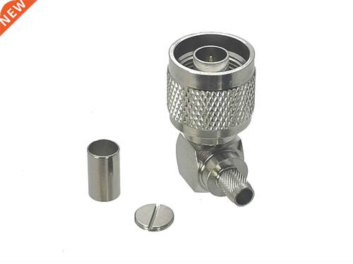 10Pcs Connector N Male Plug Right angle Crimp RG8X RG-8X LMR