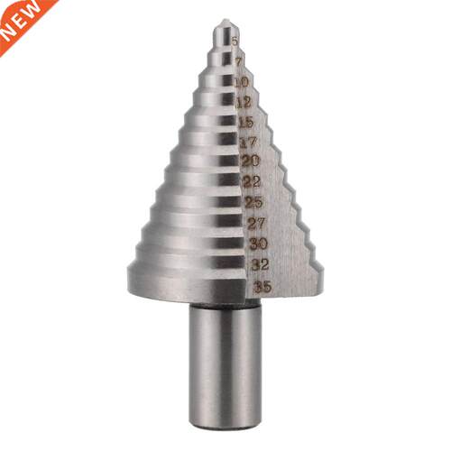 1pc HSS Spiral Grooved Step Drill Bit Hole Cutter Tool Trian