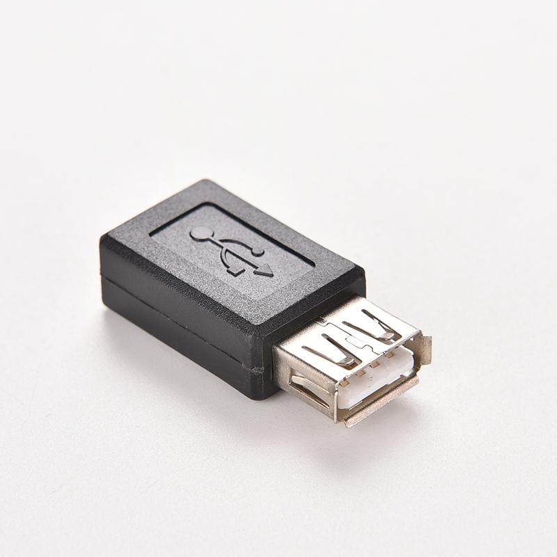 black usb 2.0 type a female to b female micro usb 5 pin data