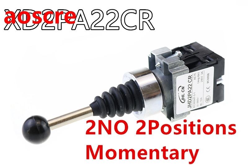 XD2PA22CR 2NO 2Positions Momentary Spring Return Wobble Stic