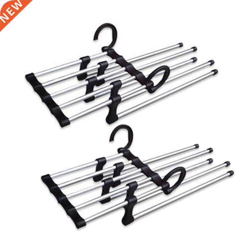 Closet Rack Adjustable Jeans Pants Hanger Organizer With Bel