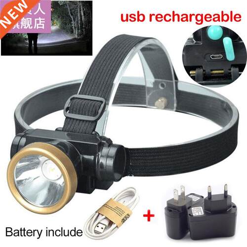 high powerful LED Headlamp Headlight frontal Head Torch Ligh